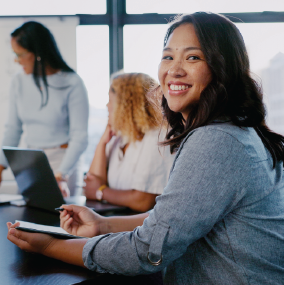 Young Lady in a training room